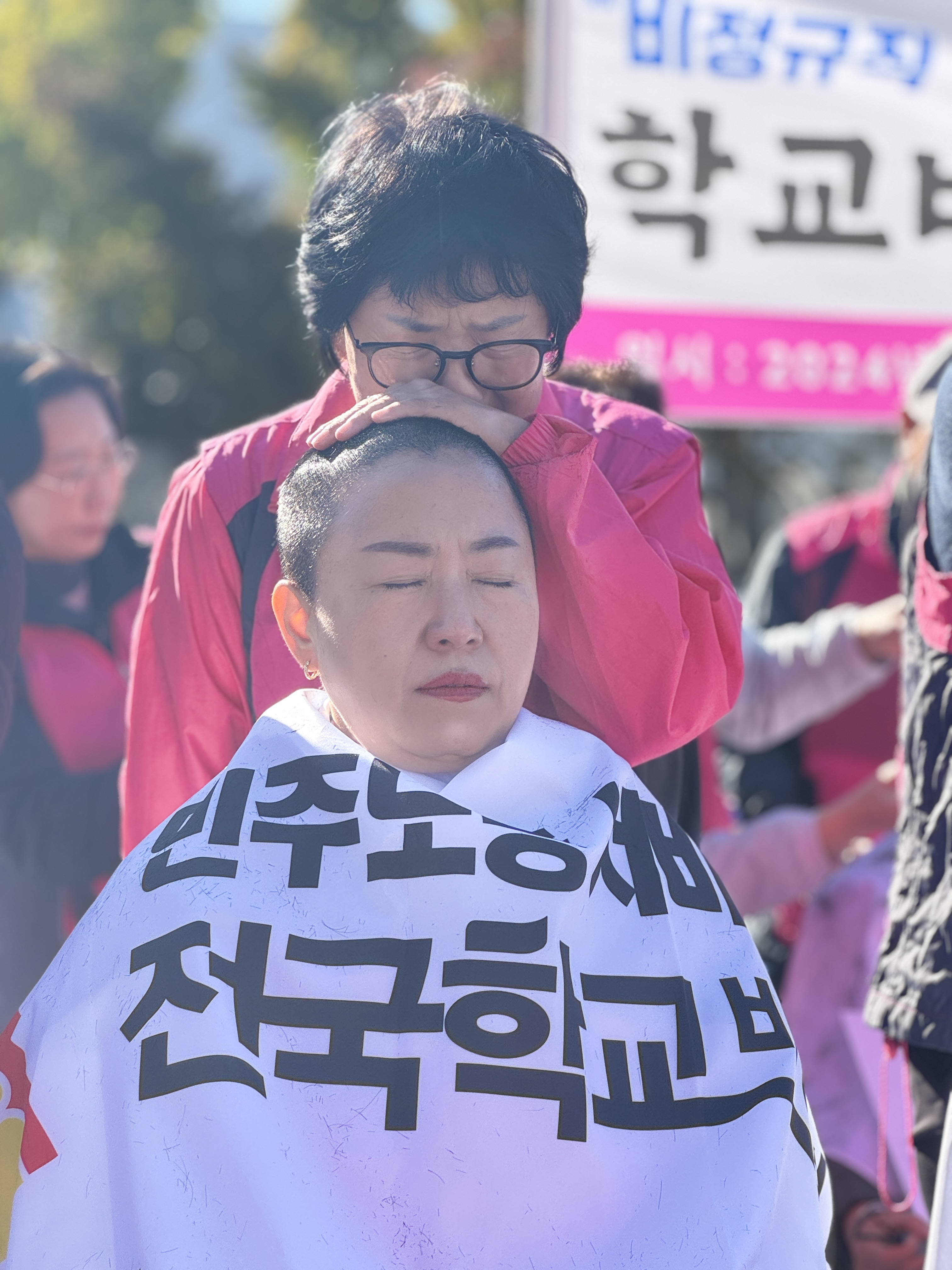 [서울지부] 유혜진 서울지부장 삭발!!! 사진