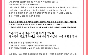 세종지부 전 지도부의 분열행위에 대한 현 비대위 입장문 사진